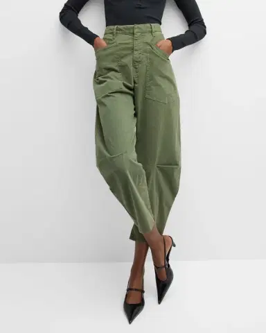 Nili Lotan Shon Mid-Rise Cropped Pants | Thumbnail 7 Nili Lotan Shon Mid-Rise Cropped Pants | Thumbnail 7
