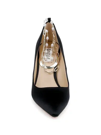 BADGLEY MISCHKA Women's Verna 85MM Satin Pumps | Thumbnail 4 BADGLEY MISCHKA Women's Verna 85MM Satin Pumps | Thumbnail 4