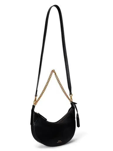 Polo Ralph Lauren Women's Chain Mini Polo ID Bag - Black | Thumbnail 4 Polo Ralph Lauren Women's Chain Mini Polo ID Bag - Black | Thumbnail 4
