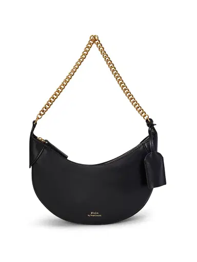 Polo Ralph Lauren Women's Chain Mini Polo ID Bag - Black | Thumbnail 1 Polo Ralph Lauren Women's Chain Mini Polo ID Bag - Black | Thumbnail 1