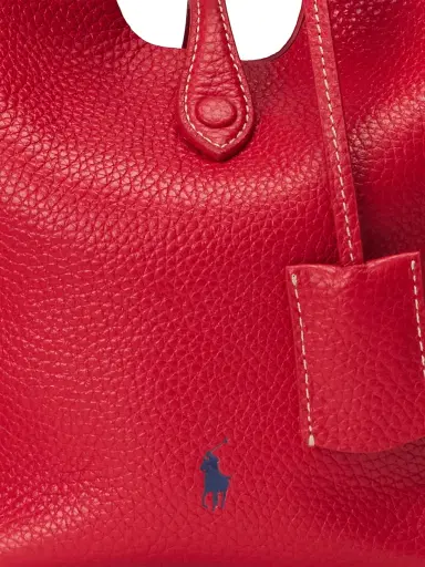 Polo Ralph Lauren Women's Play Leather Top Handle Bag - Cherry | Thumbnail 7 Polo Ralph Lauren Women's Play Leather Top Handle Bag - Cherry | Thumbnail 7