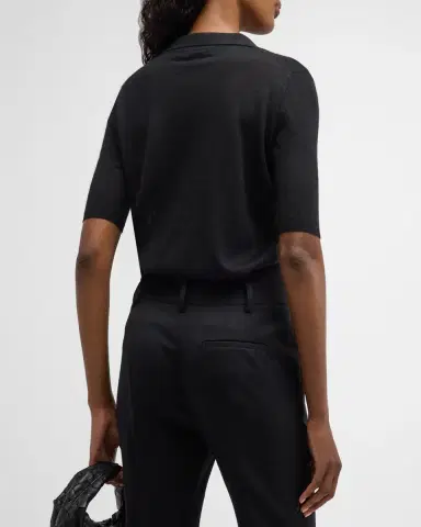 Gabriela Hearst Frank Cashmere Polo Top | Thumbnail 3 Gabriela Hearst Frank Cashmere Polo Top | Thumbnail 3
