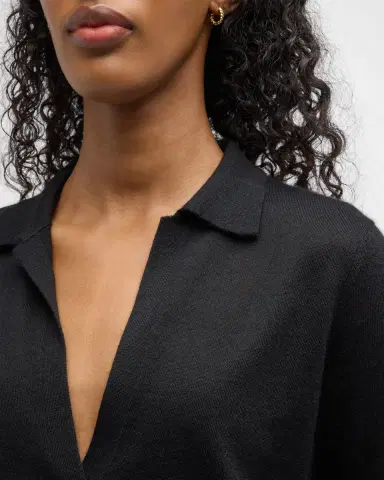 Gabriela Hearst Frank Cashmere Polo Top | Thumbnail 5 Gabriela Hearst Frank Cashmere Polo Top | Thumbnail 5