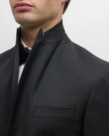 Paul Stuart Men's Wool Peak-Lapel Tuxedo | Thumbnail 8 Paul Stuart Men's Wool Peak-Lapel Tuxedo | Thumbnail 8