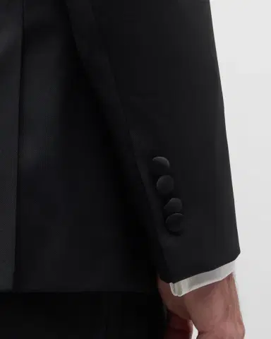 Paul Stuart Men's Wool Peak-Lapel Tuxedo | Thumbnail 9 Paul Stuart Men's Wool Peak-Lapel Tuxedo | Thumbnail 9