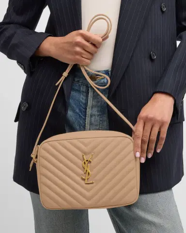 Saint Laurent Lou Medium YSL Camera Bag with Pocket in Quilted Leather | Thumbnail 2 Saint Laurent Lou Medium YSL Camera Bag with Pocket in Quilted Leather | Thumbnail 2