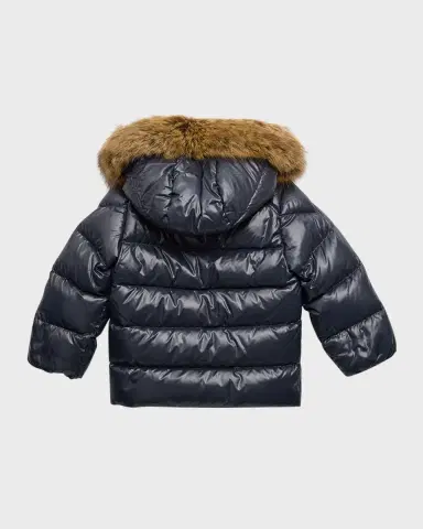Moncler Kid 's Quilted Puffer Faux Fur Jacket, Size 3M-3 | Thumbnail 2 Moncler Kid 's Quilted Puffer Faux Fur Jacket, Size 3M-3 | Thumbnail 2