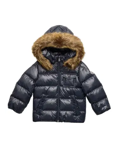 Moncler Kid 's Quilted Puffer Faux Fur Jacket, Size 3M-3 | Thumbnail 1 Moncler Kid 's Quilted Puffer Faux Fur Jacket, Size 3M-3 | Thumbnail 1