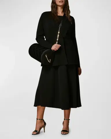 Marina Rinaldi Gabrielle Long-Sleeve A-Line Knit Midi Dress | Thumbnail 3 Marina Rinaldi Gabrielle Long-Sleeve A-Line Knit Midi Dress | Thumbnail 3