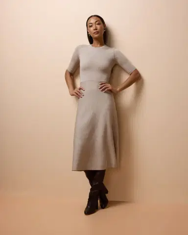 Gabriela Hearst Seymore Cashmere Blend Midi Dress | Thumbnail 4 Gabriela Hearst Seymore Cashmere Blend Midi Dress | Thumbnail 4