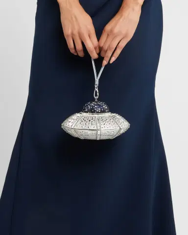 Judith Leiber Couture UFO Orbiter Clutch Bag With Removable Wristlet Strap | Thumbnail 2 Judith Leiber Couture UFO Orbiter Clutch Bag With Removable Wristlet Strap | Thumbnail 2