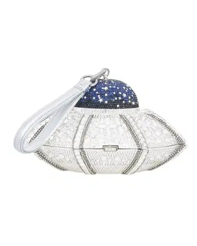 Judith Leiber Couture UFO Orbiter Clutch Bag With Removable Wristlet Strap | Thumbnail 1 Judith Leiber Couture UFO Orbiter Clutch Bag With Removable Wristlet Strap | Thumbnail 1