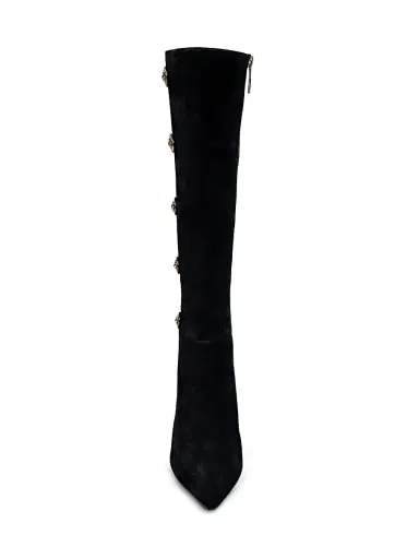 L'Agence Women's Octavie 75MM Embellished Suede Boots | Thumbnail 4 L'Agence Women's Octavie 75MM Embellished Suede Boots | Thumbnail 4