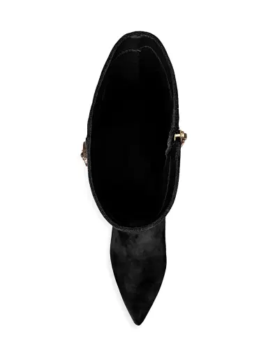 L'Agence Women's Octavie 75MM Embellished Suede Boots | Thumbnail 5 L'Agence Women's Octavie 75MM Embellished Suede Boots | Thumbnail 5