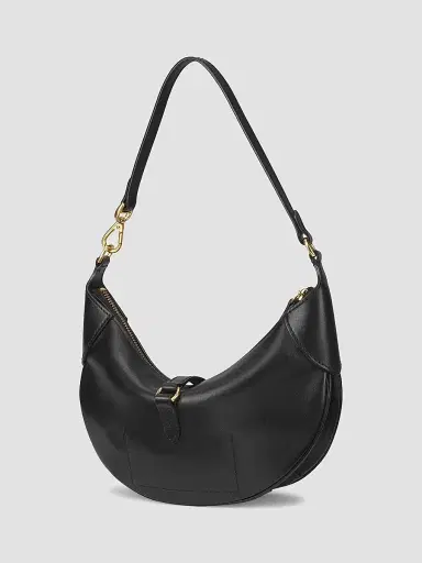 Polo Ralph Lauren Women's Mini Polo ID Leather Shoulder Bag - Black | Thumbnail 4 Polo Ralph Lauren Women's Mini Polo ID Leather Shoulder Bag - Black | Thumbnail 4