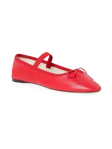 Loeffler Randall Women's Leonie Leather Ballet Flats - Red - Size 5 | Thumbnail 2 Loeffler Randall Women's Leonie Leather Ballet Flats - Red - Size 5 | Thumbnail 2
