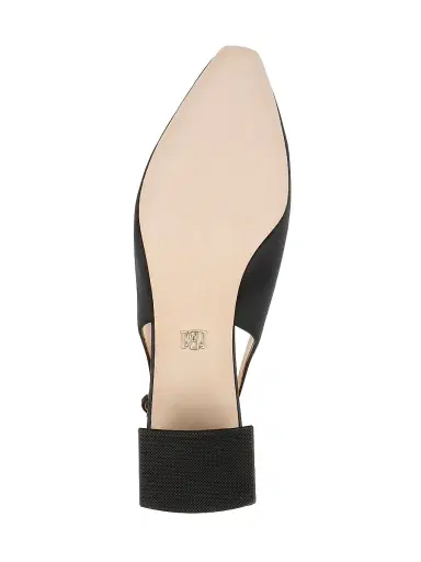 BADGLEY MISCHKA Women's Gracen 50MM Satin Block-Heel Slingback Pumps | Thumbnail 6 BADGLEY MISCHKA Women's Gracen 50MM Satin Block-Heel Slingback Pumps | Thumbnail 6