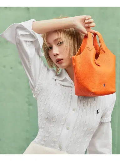 Polo Ralph Lauren Women's Play Leather Top Handle Bag - Orange Peel | Thumbnail 7 Polo Ralph Lauren Women's Play Leather Top Handle Bag - Orange Peel | Thumbnail 7