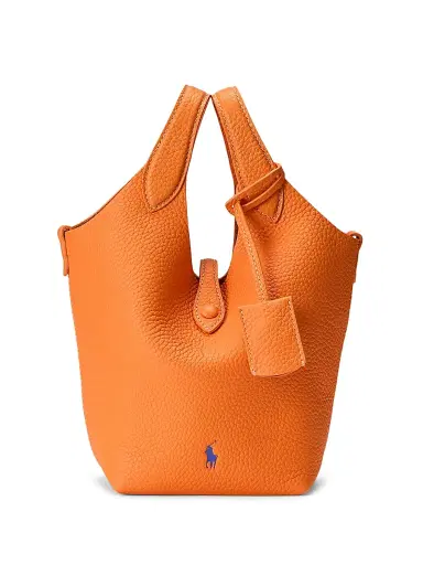 Polo Ralph Lauren Women's Play Leather Top Handle Bag - Orange Peel | Thumbnail 1 Polo Ralph Lauren Women's Play Leather Top Handle Bag - Orange Peel | Thumbnail 1