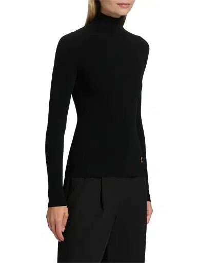 Proenza Schouler Women's Fox Ribbed Turtleneck Top - Black - Size XL | Thumbnail 4 Proenza Schouler Women's Fox Ribbed Turtleneck Top - Black - Size XL | Thumbnail 4