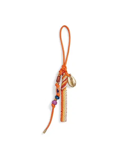 Polo Ralph Lauren Women's Woven Leather & Bead Bag Charm | Thumbnail 1 Polo Ralph Lauren Women's Woven Leather & Bead Bag Charm | Thumbnail 1