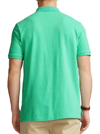 Polo Ralph Lauren Men's Cotton Mesh Slim-Fit Polo Shirt - Green | Thumbnail 4 Polo Ralph Lauren Men's Cotton Mesh Slim-Fit Polo Shirt - Green | Thumbnail 4