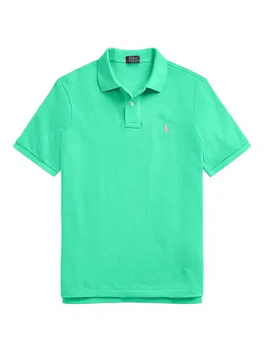 Polo Ralph Lauren Men's Cotton Mesh Slim-Fit Polo Shirt - Green | Thumbnail 1 Polo Ralph Lauren Men's Cotton Mesh Slim-Fit Polo Shirt - Green | Thumbnail 1