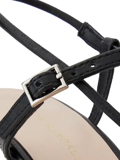 Loeffler Randall Women's Triana 70MM Leather Sandals - Black | Thumbnail 5 Loeffler Randall Women's Triana 70MM Leather Sandals - Black | Thumbnail 5