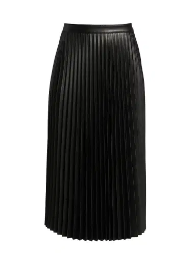 Proenza Schouler White Label Women's Pleated Faux-Leather Midi-Skirt | Thumbnail 1 Proenza Schouler White Label Women's Pleated Faux-Leather Midi-Skirt | Thumbnail 1