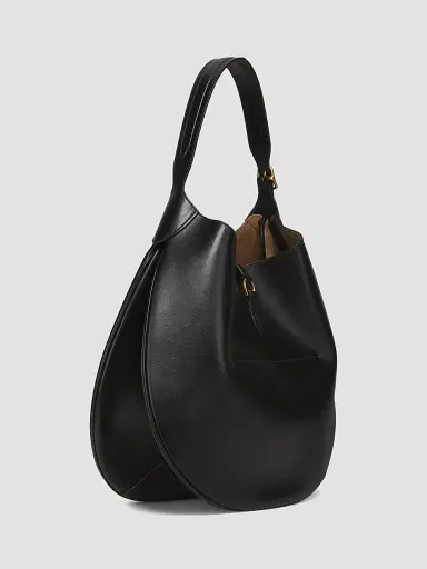 Polo Ralph Lauren Women's Polo ID Leather Shoulder Bag - Black | Thumbnail 3 Polo Ralph Lauren Women's Polo ID Leather Shoulder Bag - Black | Thumbnail 3