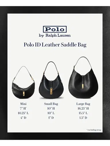 Polo Ralph Lauren Women's Polo ID Leather Shoulder Bag - Black | Thumbnail 8 Polo Ralph Lauren Women's Polo ID Leather Shoulder Bag - Black | Thumbnail 8