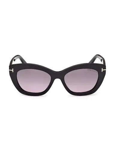 TOM FORD Women's Linda 53MM Butterfly Sunglasses - Shiny Black Purple | Thumbnail 2 TOM FORD Women's Linda 53MM Butterfly Sunglasses - Shiny Black Purple | Thumbnail 2