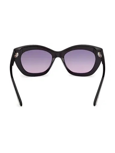 TOM FORD Women's Linda 53MM Butterfly Sunglasses - Shiny Black Purple | Thumbnail 5 TOM FORD Women's Linda 53MM Butterfly Sunglasses - Shiny Black Purple | Thumbnail 5