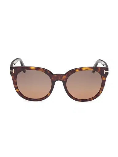 TOM FORD Women's 53MM Butterfly Sunglasses - Dark Havana Polarized Brown | Thumbnail 2 TOM FORD Women's 53MM Butterfly Sunglasses - Dark Havana Polarized Brown | Thumbnail 2