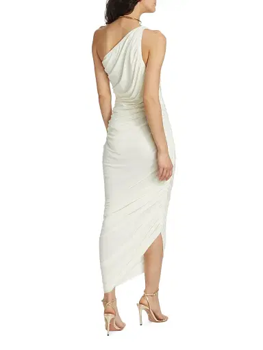 Norma Kamali Women's Diana Ruched One-Shoulder Gown - | Thumbnail 5 Norma Kamali Women's Diana Ruched One-Shoulder Gown - | Thumbnail 5