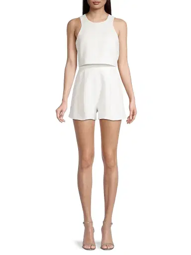 BLACK HALO Women's x Laurel Berman Sanibel Two-Piece Romper - Sugar | Thumbnail 2 BLACK HALO Women's x Laurel Berman Sanibel Two-Piece Romper - Sugar | Thumbnail 2