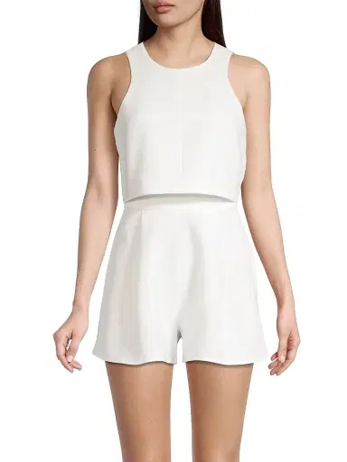 BLACK HALO Women's x Laurel Berman Sanibel Two-Piece Romper - Sugar | Thumbnail 3 BLACK HALO Women's x Laurel Berman Sanibel Two-Piece Romper - Sugar | Thumbnail 3