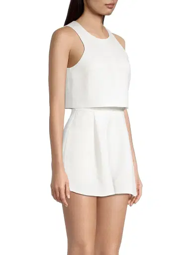 BLACK HALO Women's x Laurel Berman Sanibel Two-Piece Romper - Sugar | Thumbnail 4 BLACK HALO Women's x Laurel Berman Sanibel Two-Piece Romper - Sugar | Thumbnail 4