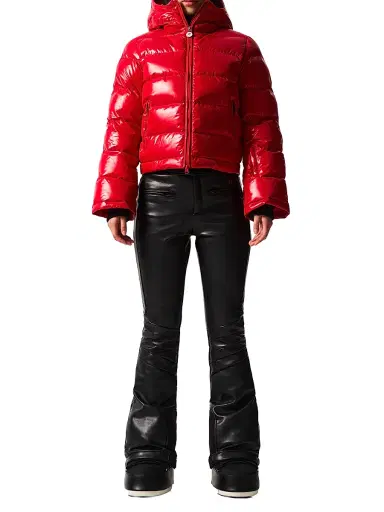Perfect Moment Women's Polar Flare Houndstooth Ski Jacket - Red - Size XL | Thumbnail 1 Perfect Moment Women's Polar Flare Houndstooth Ski Jacket - Red - Size XL | Thumbnail 1