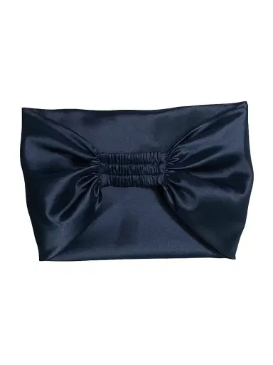 Amsale Women's Mikado Shoulder Wrap - Navy | Thumbnail 1 Amsale Women's Mikado Shoulder Wrap - Navy | Thumbnail 1