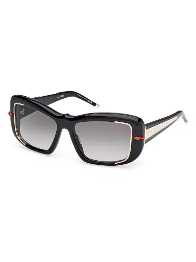 Christian Louboutin Women's 56MM Square Sunglasses - Black Gold Black | Thumbnail 1 Christian Louboutin Women's 56MM Square Sunglasses - Black Gold Black | Thumbnail 1
