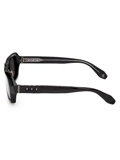 Christian Louboutin Men's Our Georges 56MM Rectangular Sunglasses - Black Smoke | Thumbnail 3 Christian Louboutin Men's Our Georges 56MM Rectangular Sunglasses - Black Smoke | Thumbnail 3