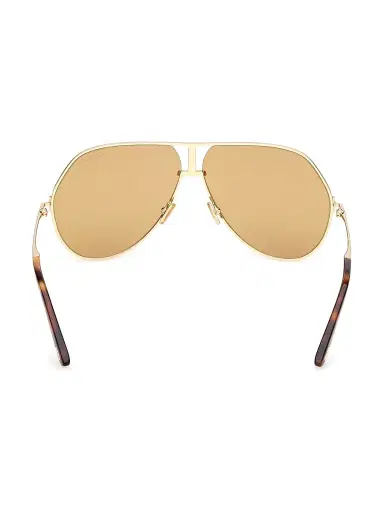 TOM FORD Women's Rickie 63MM Navigator Sunglasses - Havana Gold Yellow | Thumbnail 5 TOM FORD Women's Rickie 63MM Navigator Sunglasses - Havana Gold Yellow | Thumbnail 5