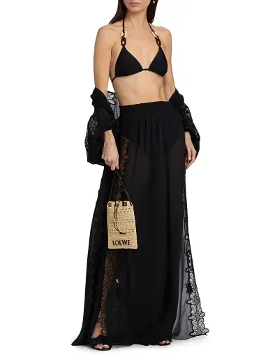 Ramy Brook Women's Athena Lace Wide-Leg Cover-Up Pants - Black | Thumbnail 2 Ramy Brook Women's Athena Lace Wide-Leg Cover-Up Pants - Black | Thumbnail 2
