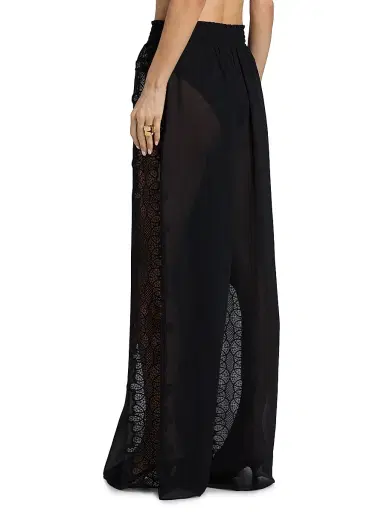 Ramy Brook Women's Athena Lace Wide-Leg Cover-Up Pants - Black | Thumbnail 5 Ramy Brook Women's Athena Lace Wide-Leg Cover-Up Pants - Black | Thumbnail 5