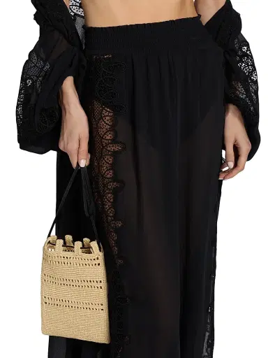 Ramy Brook Women's Athena Lace Wide-Leg Cover-Up Pants - Black | Thumbnail 6 Ramy Brook Women's Athena Lace Wide-Leg Cover-Up Pants - Black | Thumbnail 6