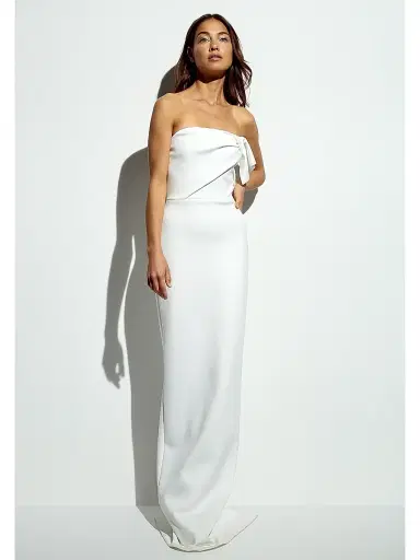 Black Halo Women's Divina Gown - Whip Cream | Thumbnail 5 Black Halo Women's Divina Gown - Whip Cream | Thumbnail 5