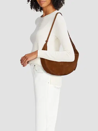 Proenza Schouler Women's Slide Suede Bag - Saddle | Thumbnail 2 Proenza Schouler Women's Slide Suede Bag - Saddle | Thumbnail 2
