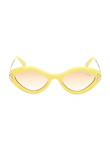 Pucci Women's 54MM Geometric Sunglasses - Yellow Gradient Peach | Thumbnail 2 Pucci Women's 54MM Geometric Sunglasses - Yellow Gradient Peach | Thumbnail 2