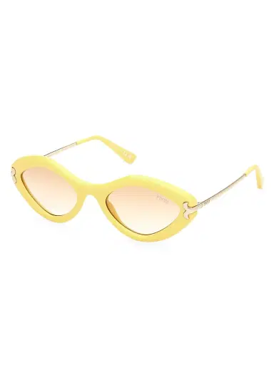 Pucci Women's 54MM Geometric Sunglasses - Yellow Gradient Peach | Thumbnail 1 Pucci Women's 54MM Geometric Sunglasses - Yellow Gradient Peach | Thumbnail 1